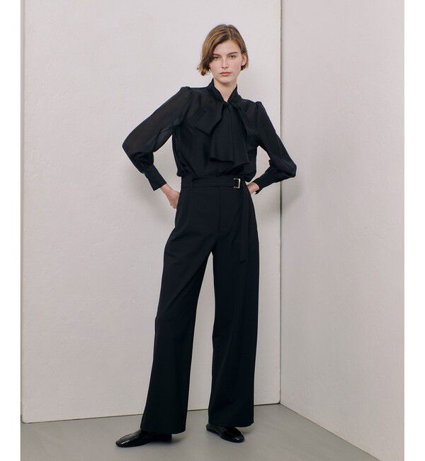 allureville「ウールライクフランネルヨークレスパンツ」|サルエル|