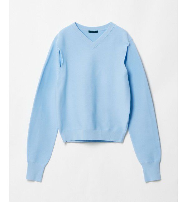 allureville「スラッシュアーム2WAY プルオーバー」|ニット・セーター|