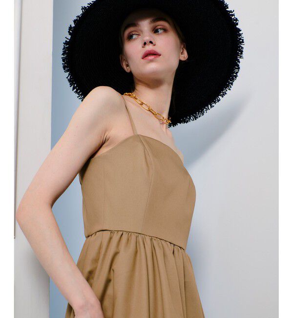 LOULOU WILLOUGHBY「【LOULOU WILLOUGHBY】シャンブレーベアワンピース」|ワンピース|