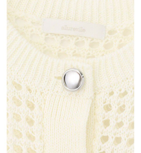 allureville「フィッシュネットニットジャケット」|カーディガン|