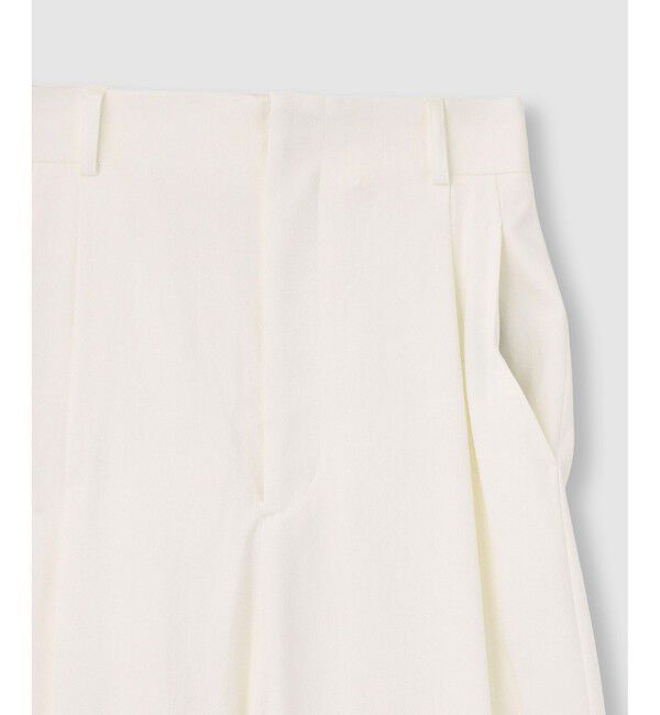 allureville「シェルタリングタックワイドパンツ」|チノ|