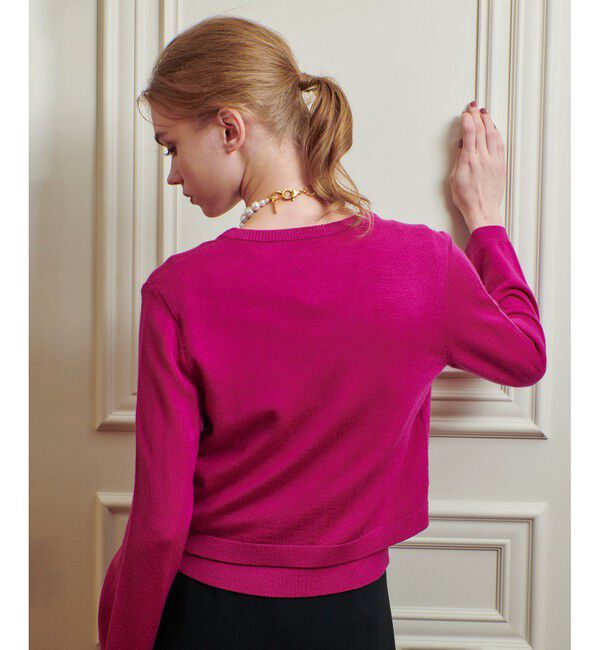 LOULOU WILLOUGHBY「【LOULOU WILLOUGHBY】メリノウールカラーカーディガン」|カーディガン|