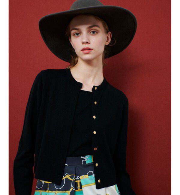 LOULOU WILLOUGHBY「【LOULOU WILLOUGHBY】メリノウールカラーカーディガン」|カーディガン|