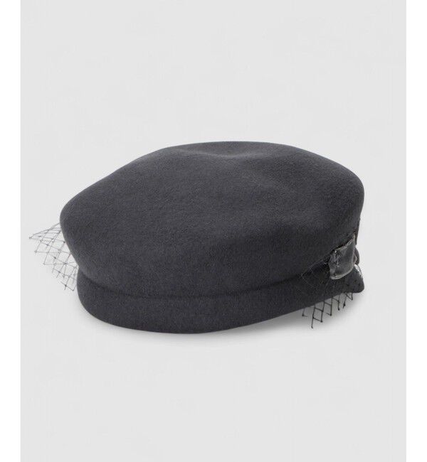 LOULOU WILLOUGHBY「【LOULOU WILLOUGHBY】ベロアリボンキャスケット」|キャップ・キャスケット|