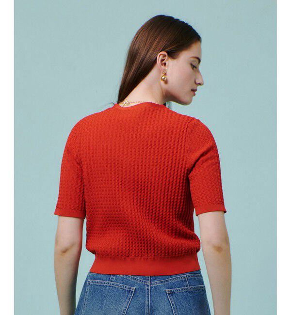 allureville「ソチッドウェービーV プルオーバー」|カーディガン|