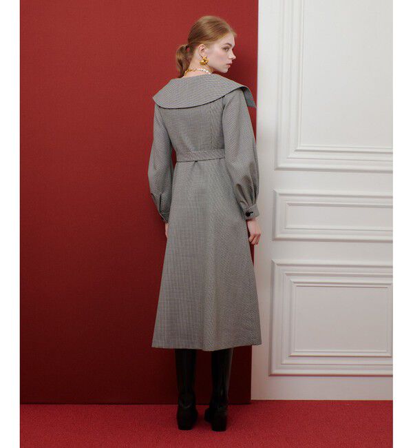 LOULOU WILLOUGHBY「【LOULOU WILLOUGHBY】Ｗ先染めセーラーカラーワンピース」|ワンピース|