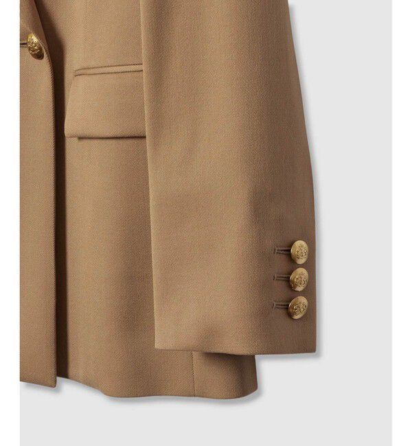 LOULOU WILLOUGHBY「【LOULOU WILLOUGHBY】ウール混チノダブルジャケット」|テーラードジャケット|