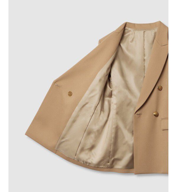 LOULOU WILLOUGHBY「【LOULOU WILLOUGHBY】ウール混チノダブルジャケット」|テーラードジャケット|