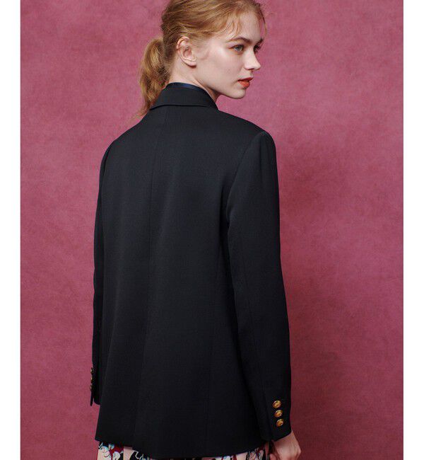 LOULOU WILLOUGHBY「【LOULOU WILLOUGHBY】ウール混チノダブルジャケット」|テーラードジャケット|