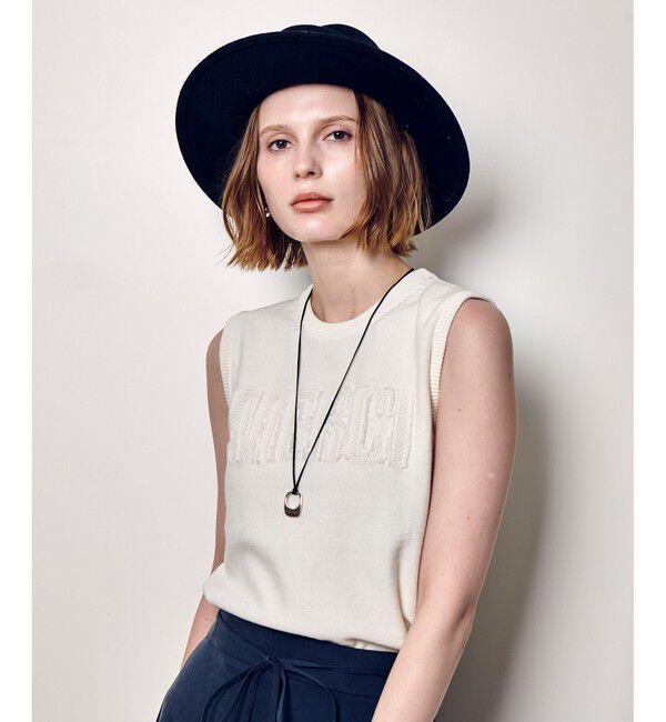 allureville「フリンジＪＱロゴプルオーバー」|ニット・セーター|