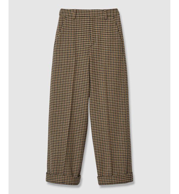 LOULOU WILLOUGHBY「【LOULOU WILLOUGHBY】ガンクラブチェックワイドパンツ」|その他|