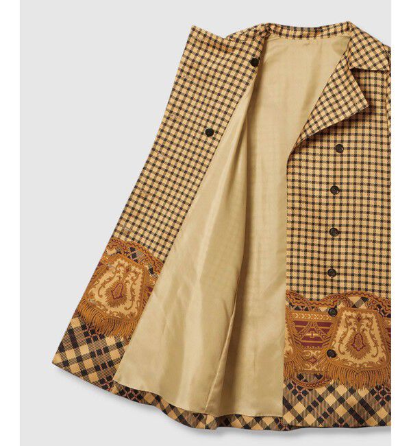 LOULOU WILLOUGHBY「【LOULOU WILLOUGHBY】エンブレムチェックワンピース」|ワンピース|