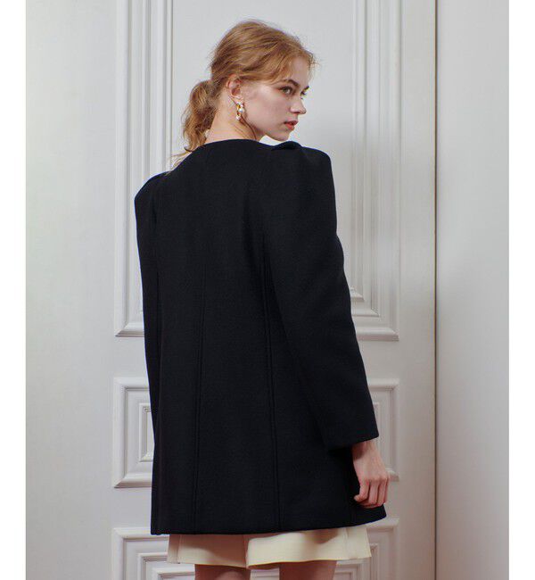 LOULOU WILLOUGHBY「【LOULOU WILLOUGHBY】シャルムビーバーパワショルコート」|ダッフルコート|