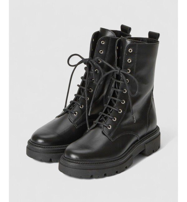 allureville「レースアップショートブーツ」|ロングブーツ|