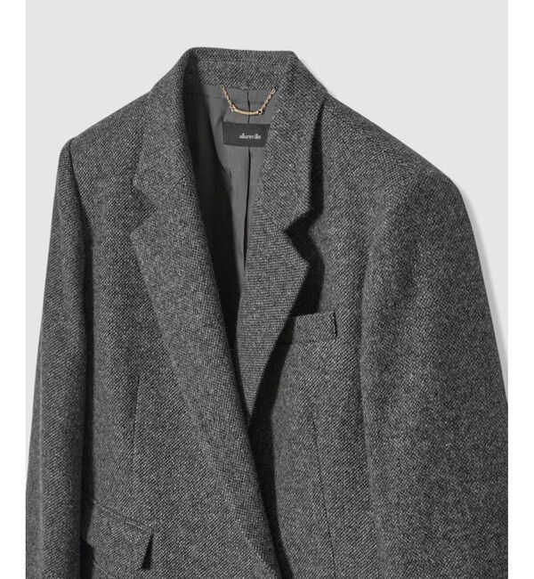 allureville「ツィードフラップポケットジャケット」|テーラードジャケット|