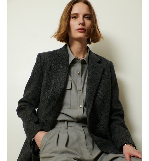 allureville「ツィードフラップポケットジャケット」|テーラードジャケット|