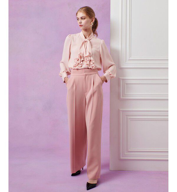 LOULOU WILLOUGHBY「【LOULOU WILLOUGHBY】ペタルフリルボウタイブラウス」|シャツ・ブラウス|