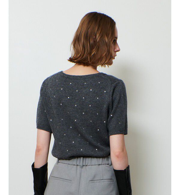 allureville「エンブロイダリードットプルオーバー」|ニット・セーター|