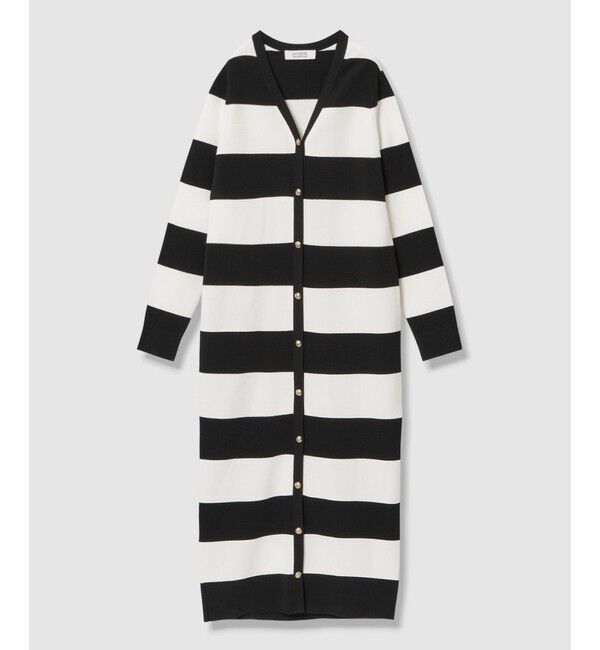 LOULOU WILLOUGHBY「【LOULOU WILLOUGHBY】カノコワイドボーダーカーデワンピース」|カーディガン|