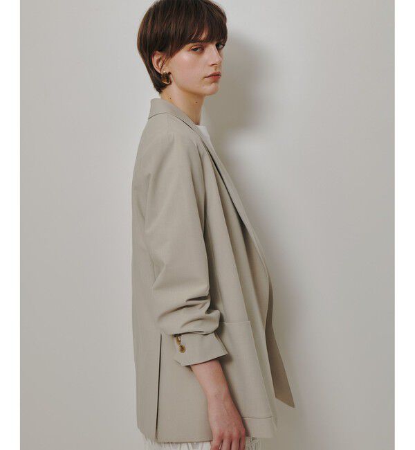 allureville「〈WEB・ルミネ別注〉ボタンレスジャケット」|テーラードジャケット|