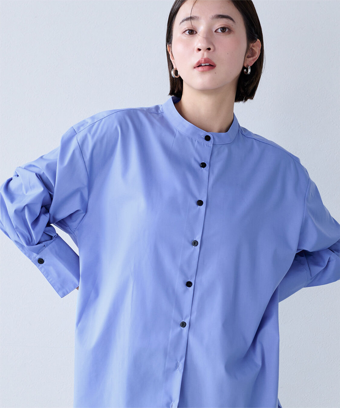 ur's「釦バックスリットチュニックシャツ」|シャツ・ブラウス|