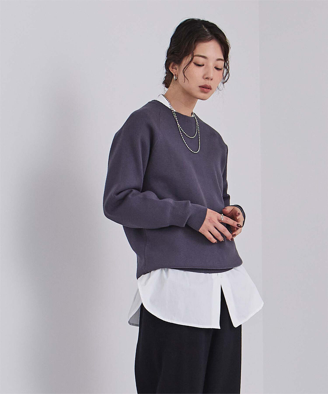 ur's「釦バックスリットチュニックシャツ」|シャツ・ブラウス|