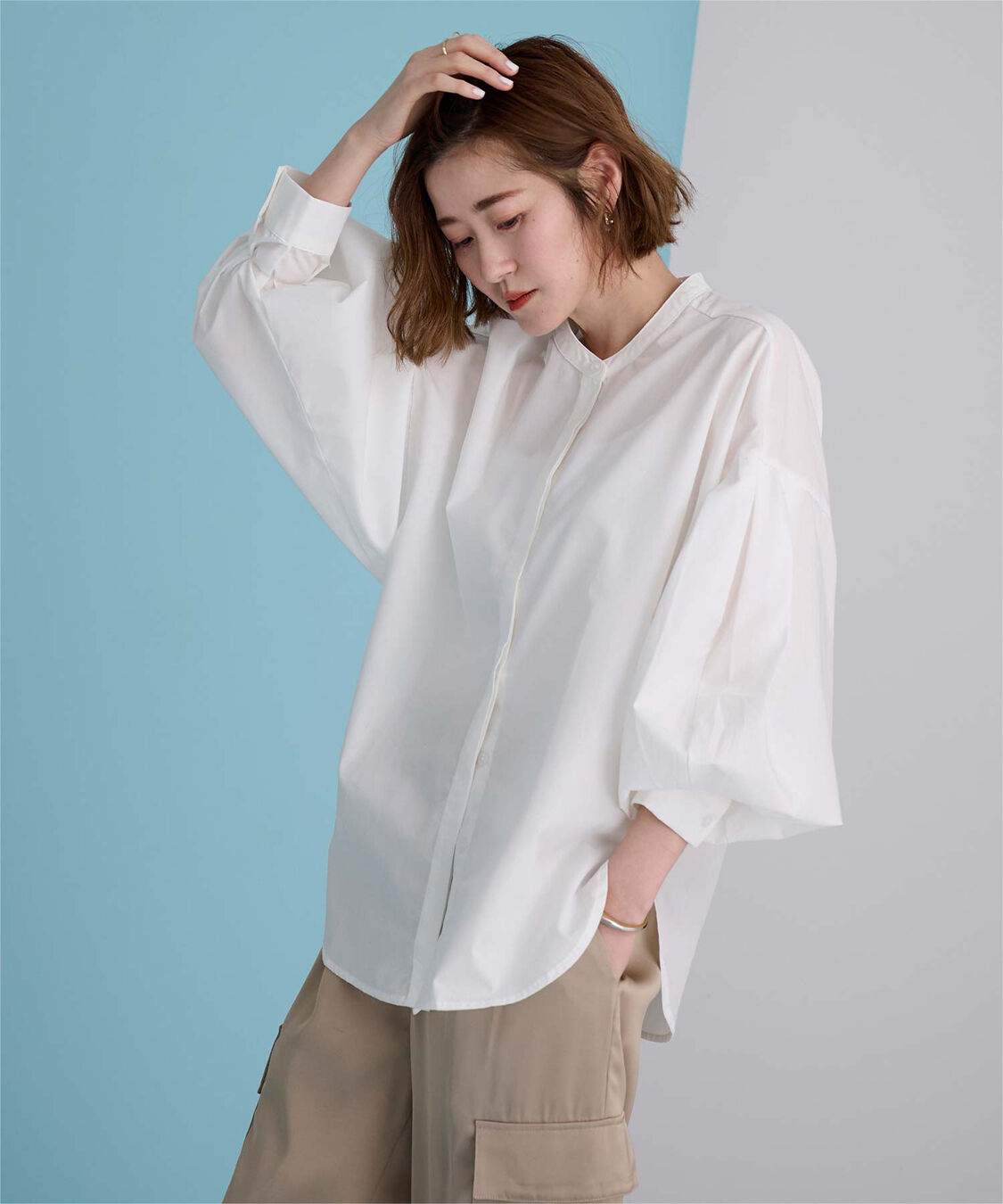 ur's「ボリューム袖ブラウス」|シャツ・ブラウス|