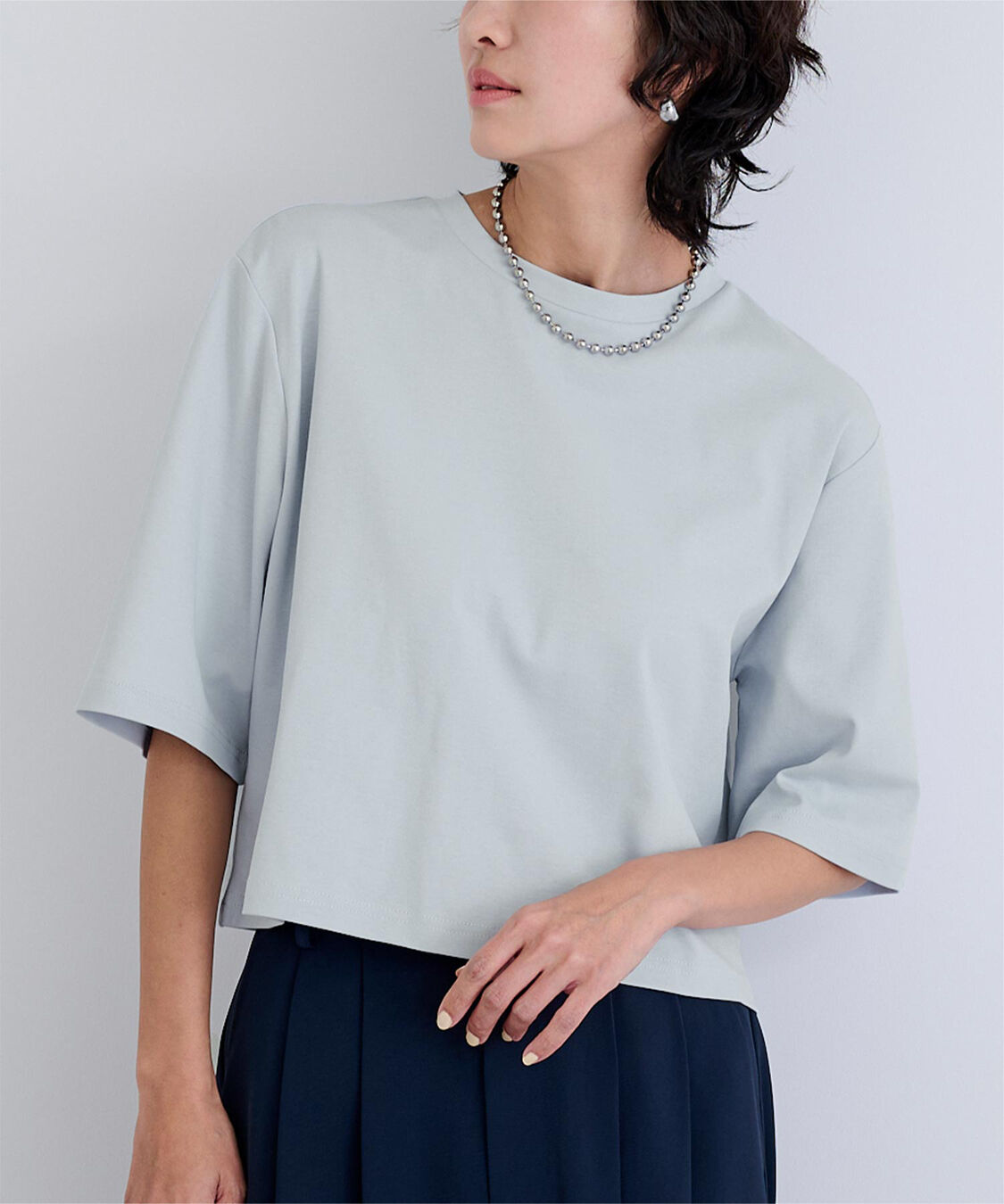 ur's「汗染み防止クロップドTシャツ」|Tシャツ・カットソー|