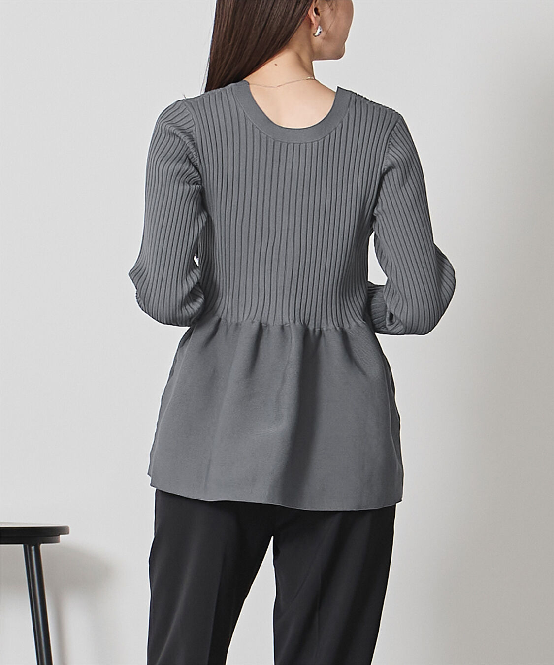 ur's「前後2wayペプラムニットトップス」|ニット・セーター|