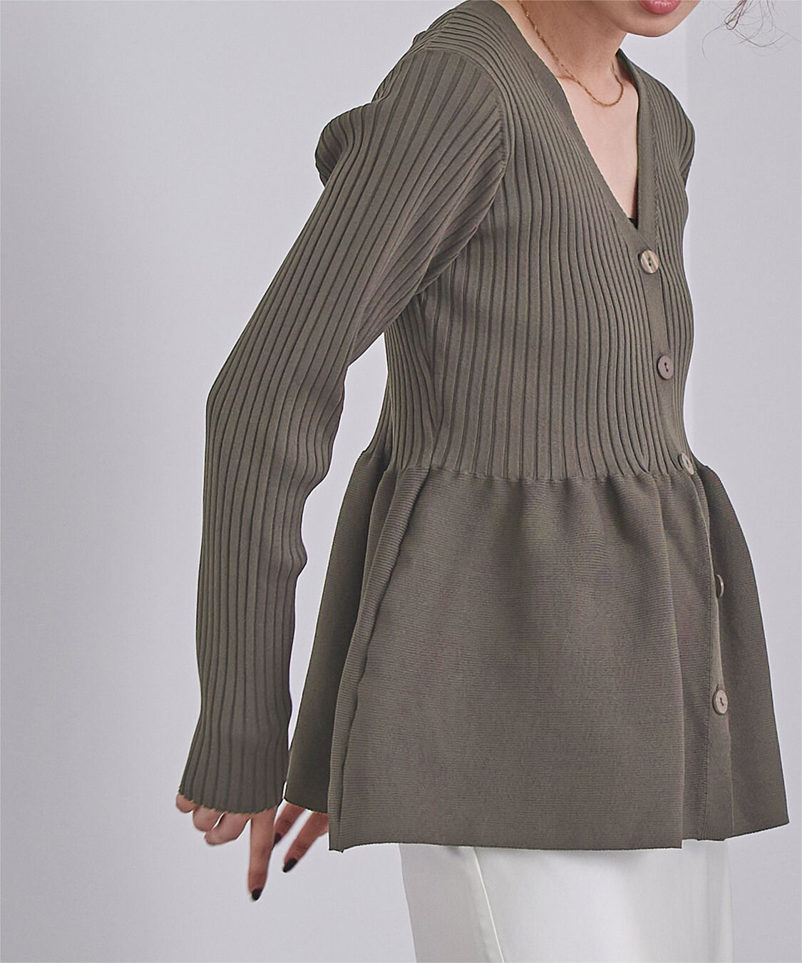 ur's「前後2wayペプラムニットトップス」|ニット・セーター|