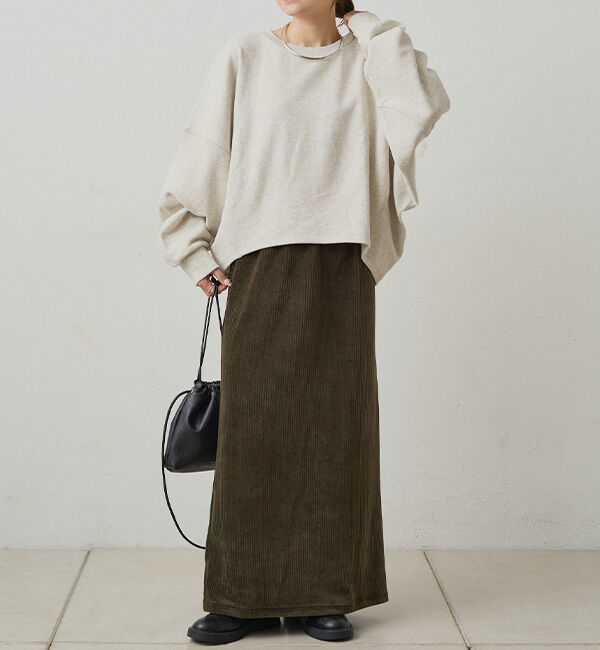  「【サイズ展開/＠yns628＆＠e_r_i_125企画】ストレッチコールスカート」|スカート|