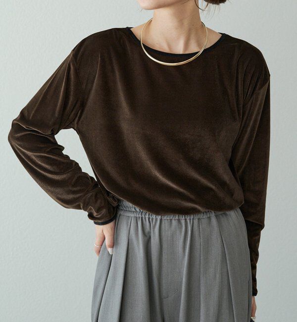  「ベロアリンガーカットソー」|Tシャツ・カットソー|