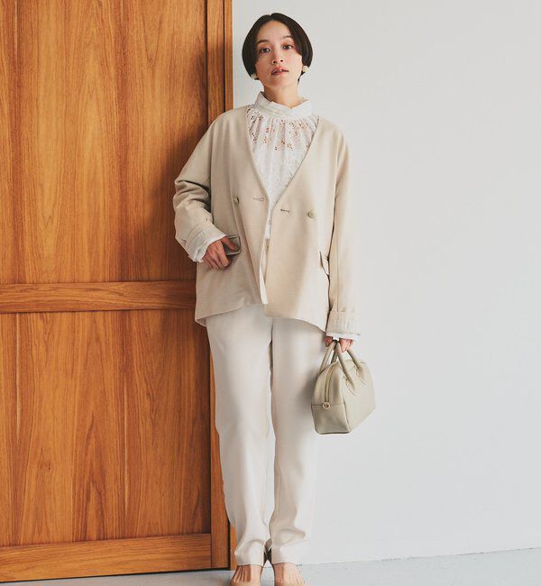  「ラペルレスジャケット」|ノーカラージャケット|