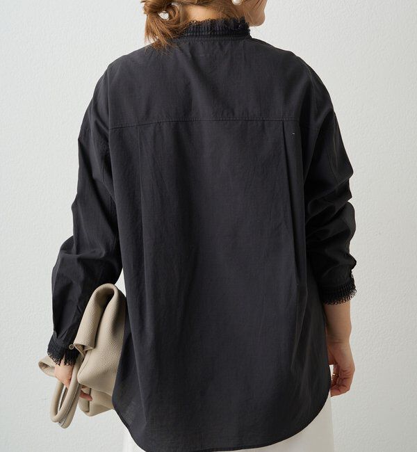  「襟袖プリーツレースブラウス」|シャツ・ブラウス|