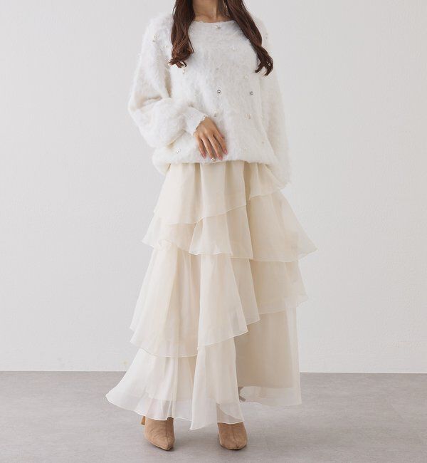  「ティアードロングスカート」|スカート|
