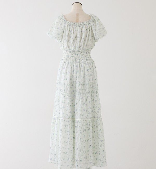  「【XSサイズあり】ウエストシャーリングリボンロングワンピース」|ワンピース|