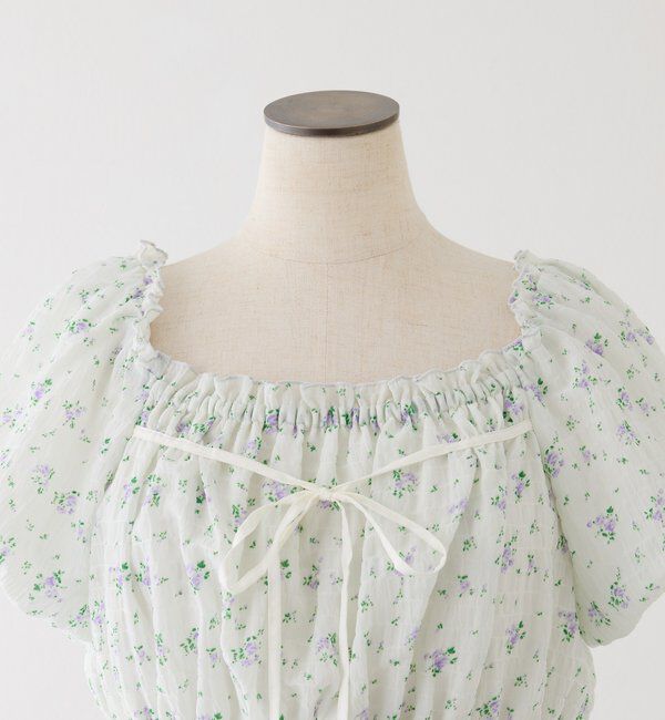  「【XSサイズあり】ウエストシャーリングリボンロングワンピース」|ワンピース|