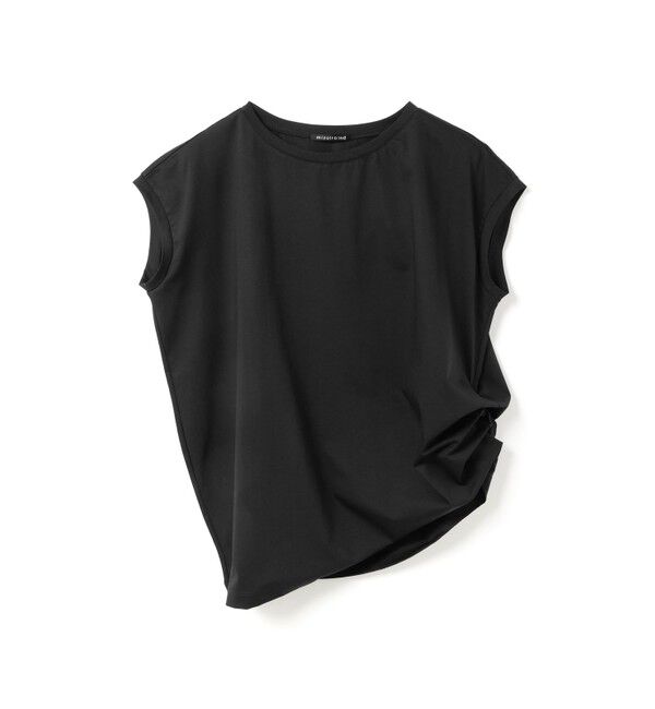 mizuiro ind「mizuiro ind フレンチスリーブサイドアッププルオーバー」|Tシャツ・カットソー|