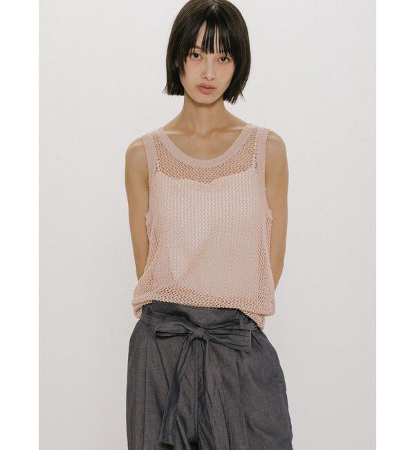 MIDIUMISOLID「MIDIUMISOLID for Ladies メッシュタンクプルオーバー」|ベスト・ジレ|