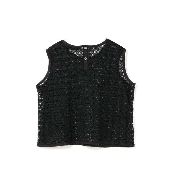 mizuiro ind「mizuiro ind レースクルーネックベスト」|ベスト・ジレ|