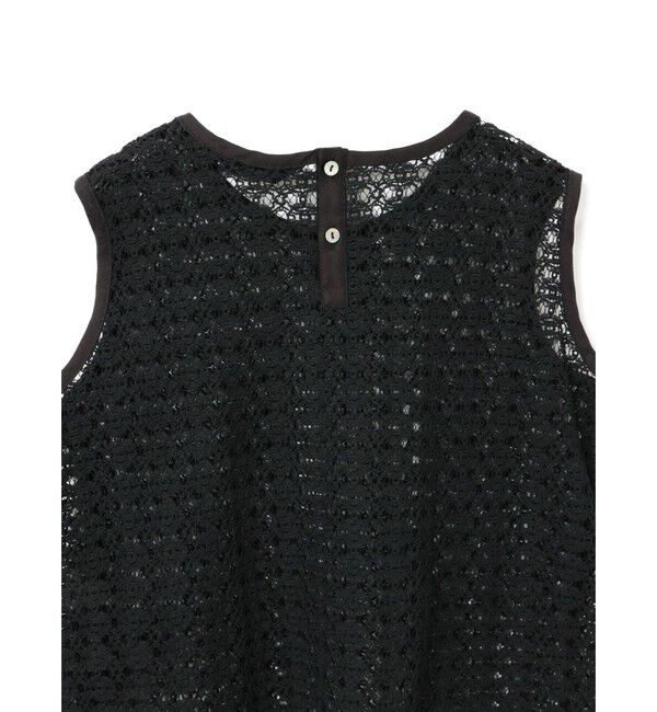 mizuiro ind「mizuiro ind レースクルーネックベスト」|ベスト・ジレ|