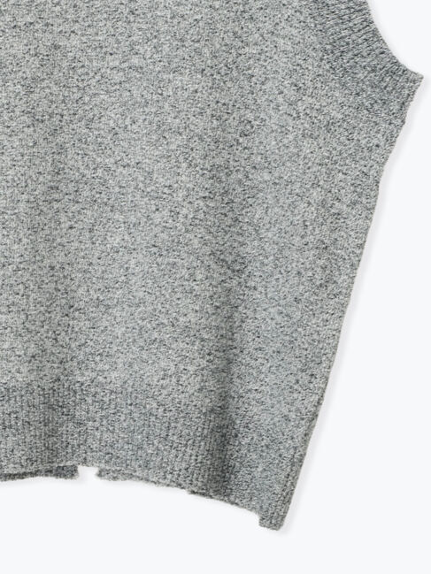 Lugnoncure「バックスリットメランジトップス」|ニット・セーター|