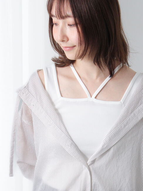 Te chichi TERRASSE「【接触冷感】ホルターネックタンクトップ」|タンクトップ|オフホワイト