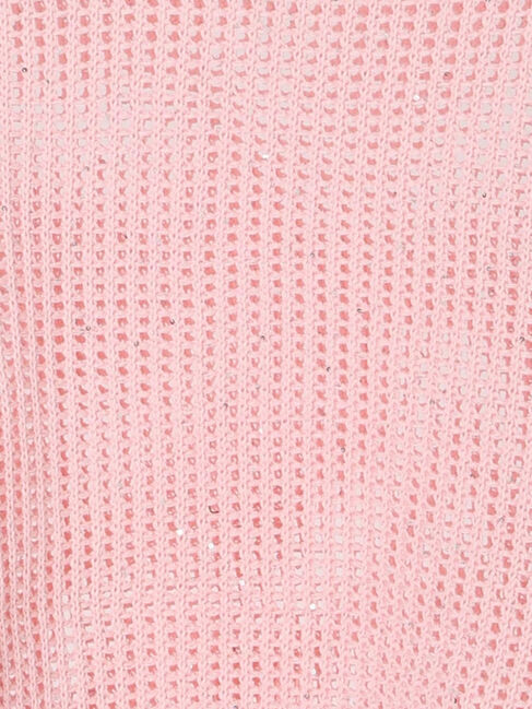 Te chichi「スパンコールメッシュハーフスリーブニット《2025Autumn catalog item》」|ニット・セーター|