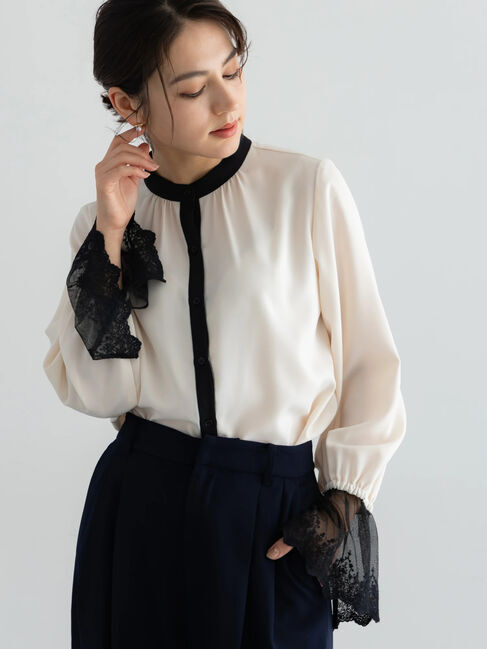 Te chichi「【セレモニーアイテム】レースカフスブラウス」|シャツ・ブラウス|