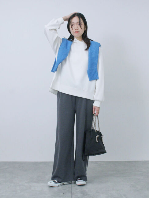 Samansa Mos2 blue「ダンボールパーカー」|Tシャツ・カットソー|