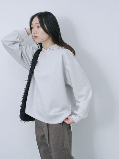 Samansa Mos2 blue「ダンボールパーカー」|Tシャツ・カットソー|