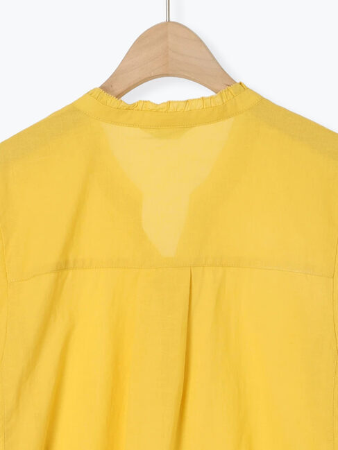 Samansa Mos2「ランタン袖スキッパーシャツ」|シャツ・ブラウス|