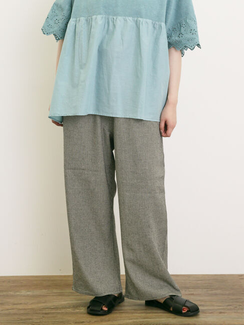 Samansa Mos2「レーヨン麻ゆるストレートパンツ」|その他|