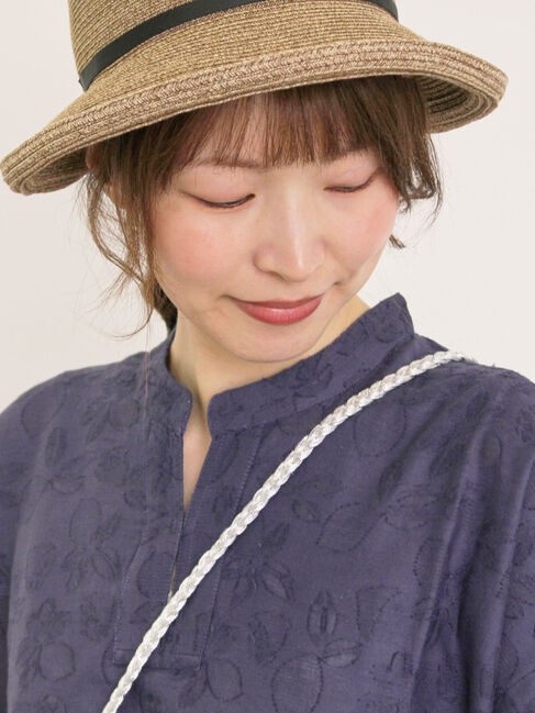 Samansa Mos2「レモン柄ジャカードチュニック」|シャツ・ブラウス|